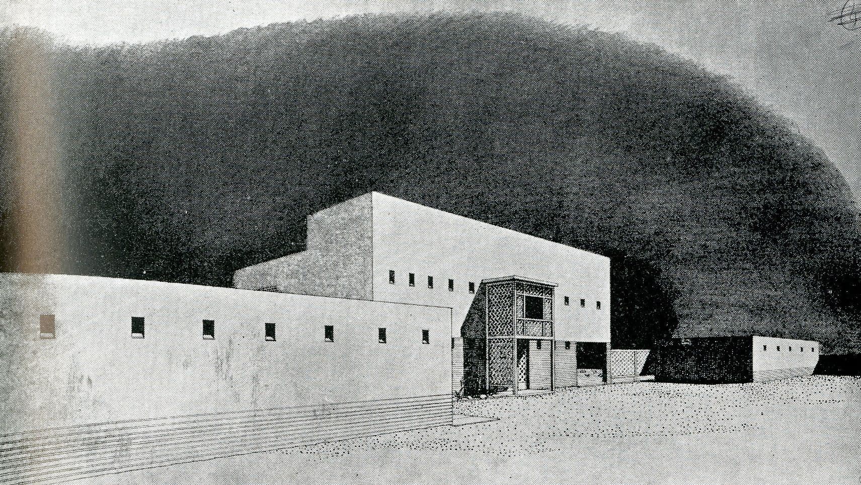 Peter Marcel De Souza, House at Chandigarh: perspective. AA Department of Tropical Architecture, 1954. AA Archives