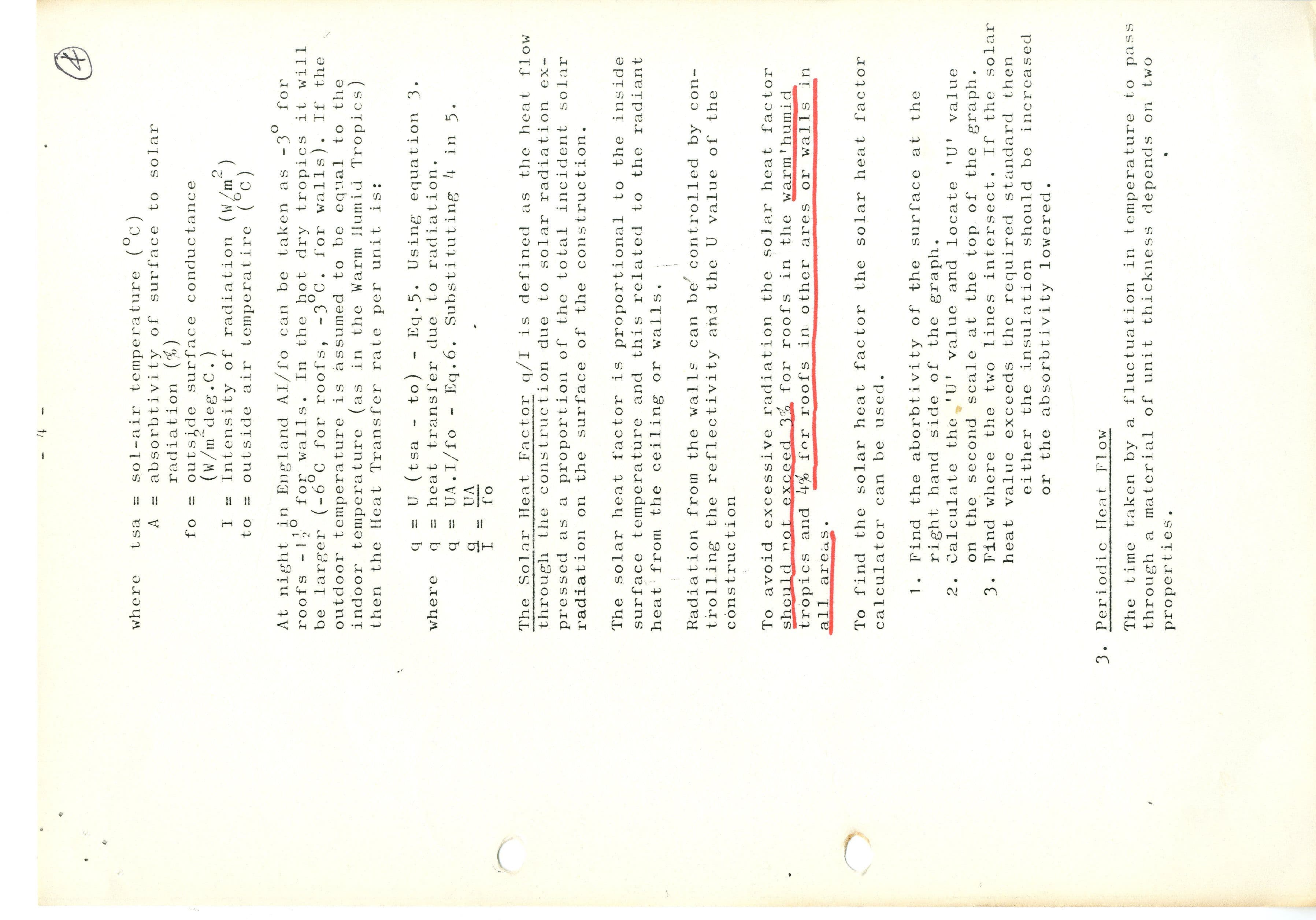 Undated paper produced by JM Evans for AA DTA