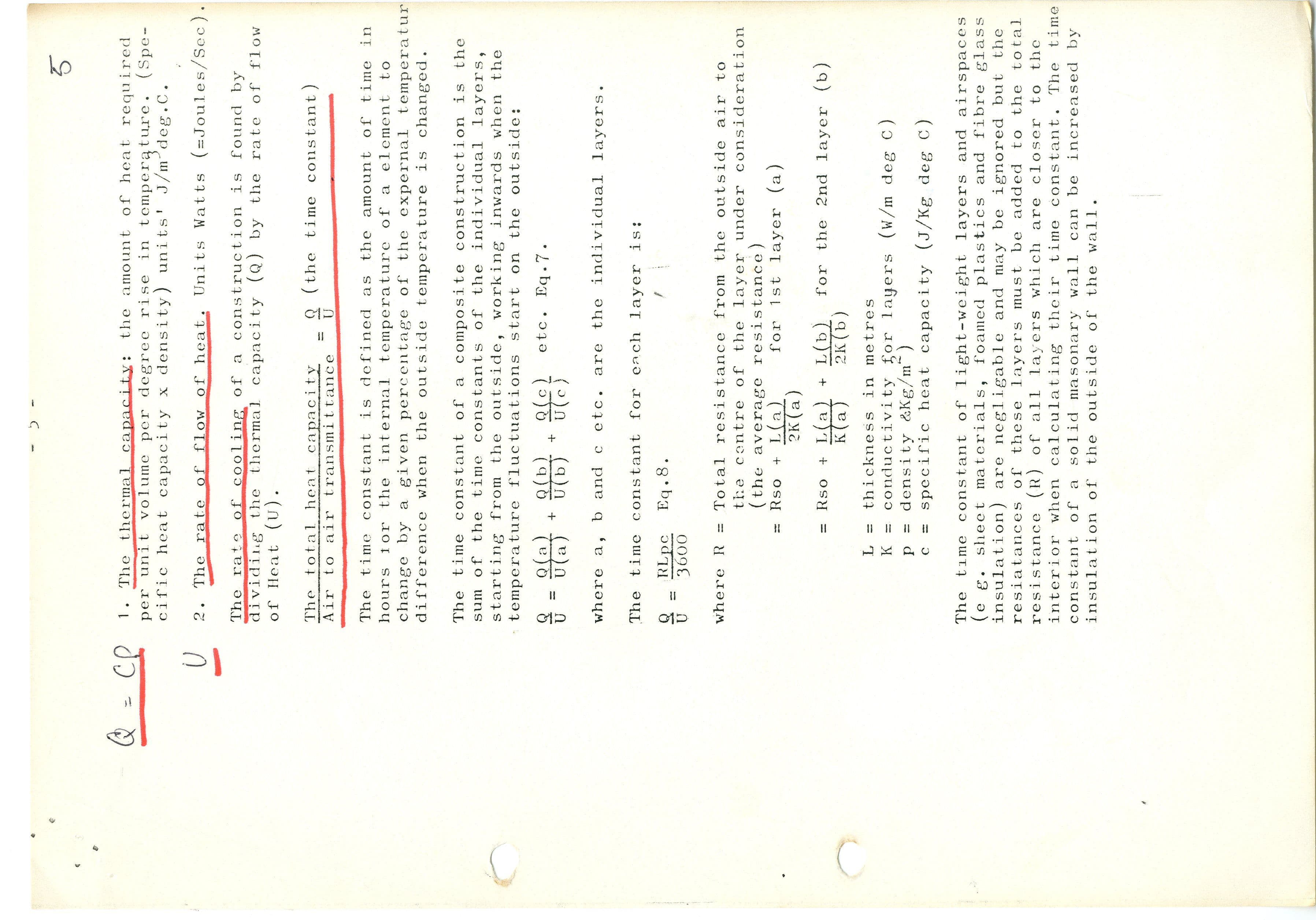 Undated paper produced by JM Evans for AA DTA