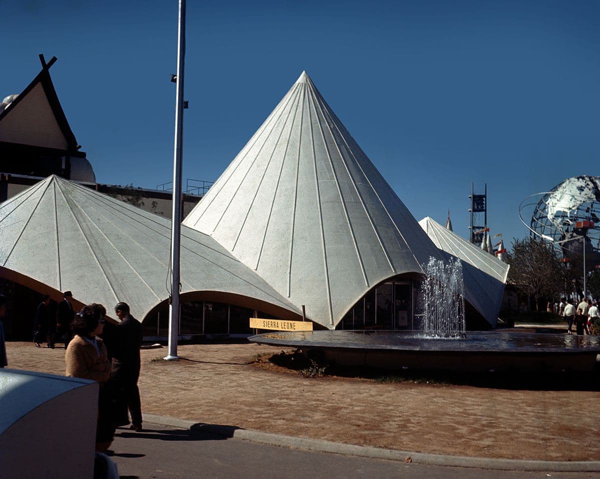 Sierra Leone Pavillion, New York World's Fair, 1964. Photographer, Werner Krutein.