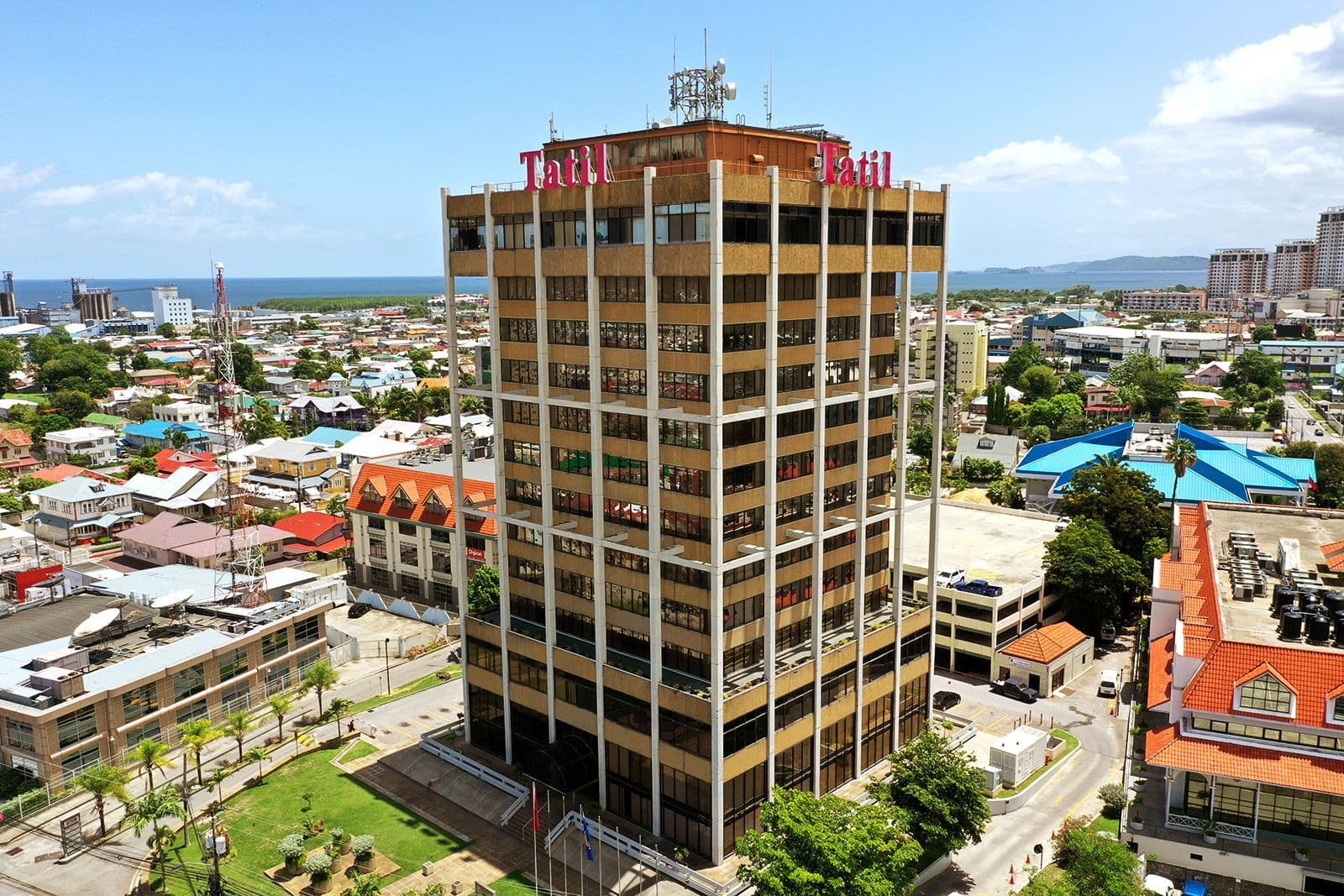 Ruskin Punch, for Anthony C. Lewis and Associates: Tatil Insurance building, Port of Spain, Trinidad (1970). Photograph courtesy of ACLA Architecture