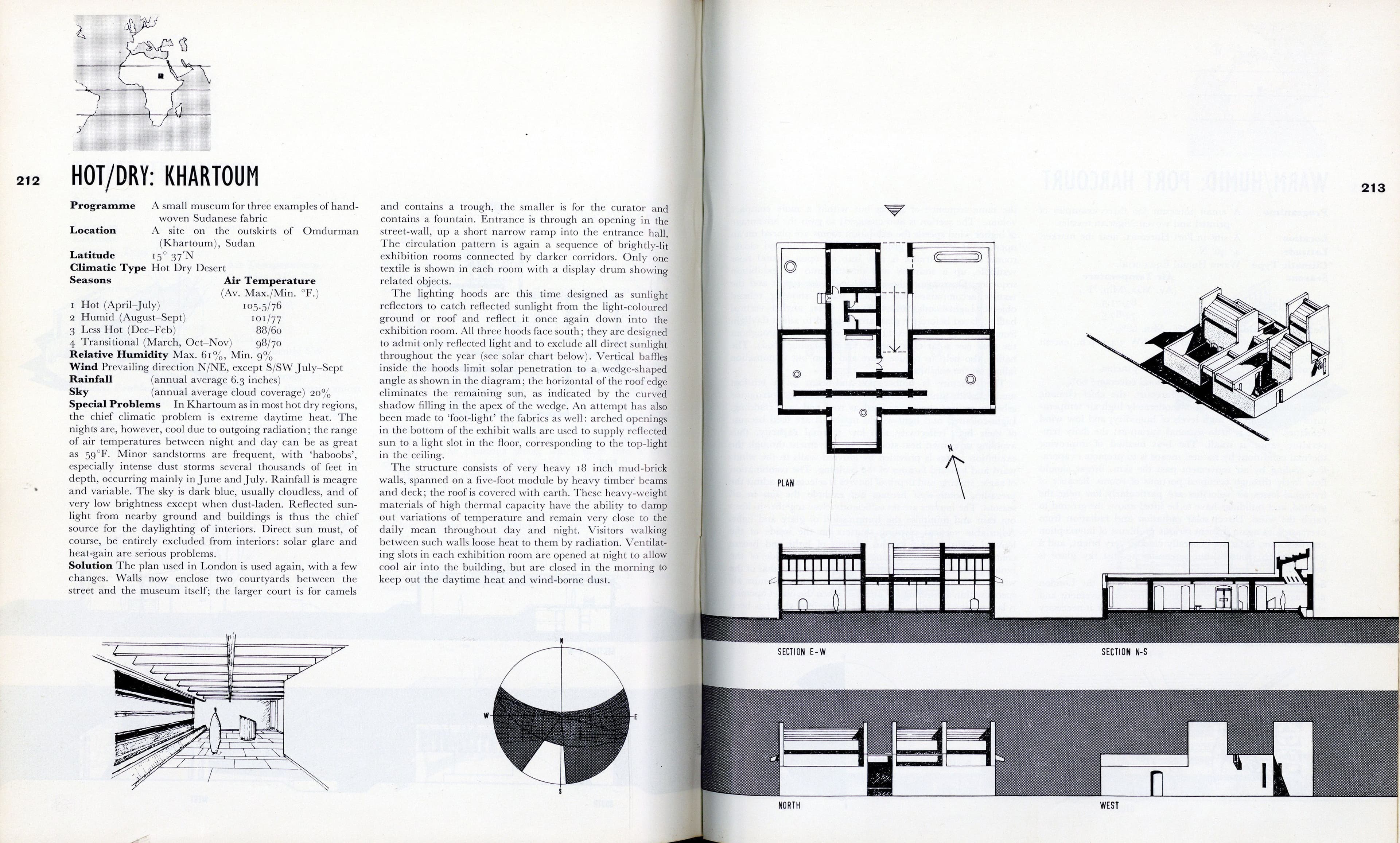 Harris Sobin, Museum for a hot/dry climate, Khartoum. AA Department of Tropical Architecture, 1962.