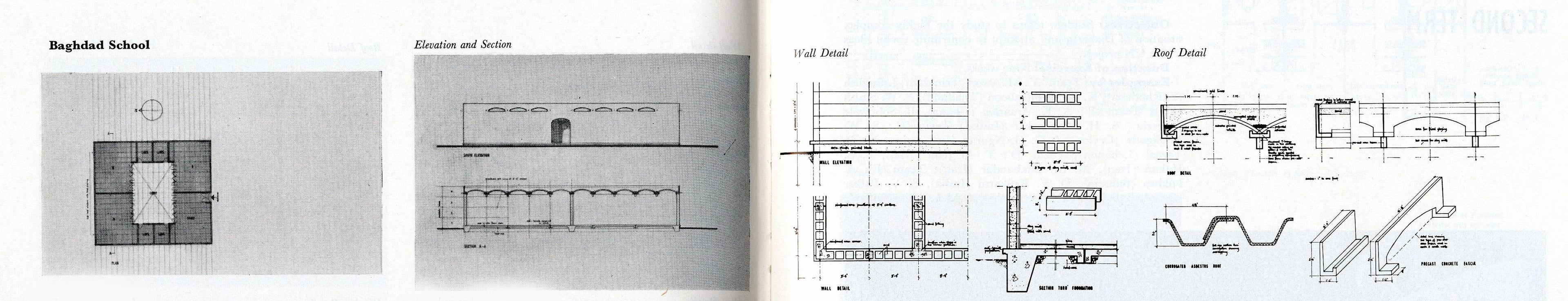 M.M. Shabandar, M. Awon, T. Al Jeda, B.S. Hakim and I.G.G. Ngurah:  'Baghdad School', AA Department of Tropical Studies, 1963