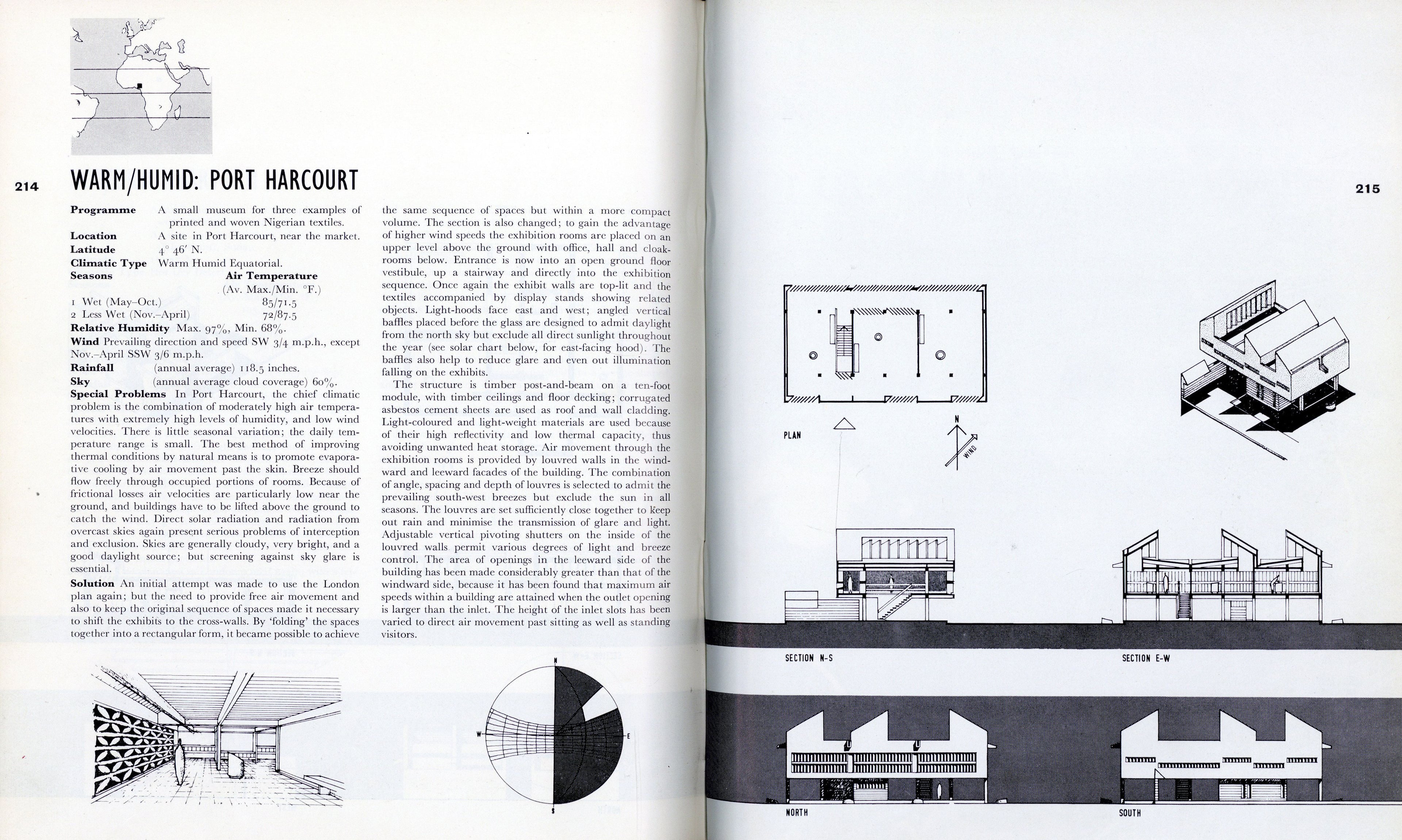 Harris Sobin, Museum for a warm/humid climate, Port Harcourt. AA Department of Tropical Architecture, 1962
