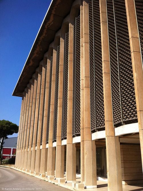 Victor Tarazi (with Anthony Irving), American Life Insurance Building, Beirut, Lebanon (1967-72). Photograph: Karim Andary