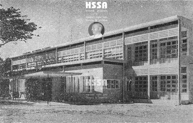 Two-story building with many windows and horizontal slats, branded HSSA at the top.